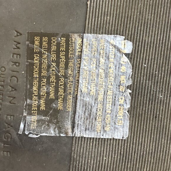 American Eagle Shoes 9 Beige Multi Tone Woven Slide Flats Pointed Toe Sandal PU - Picture 9 of 12